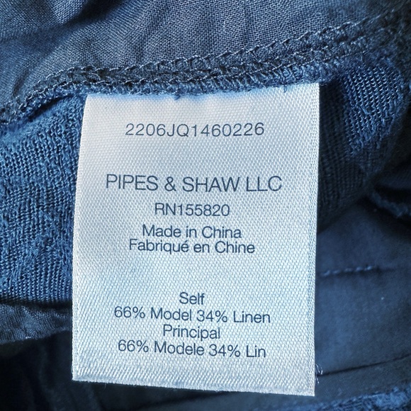 Veronica Beard Vitha Floral Straight Leg Cropped Jacquard Pant in Ink. Size 6 - Picture 11 of 11